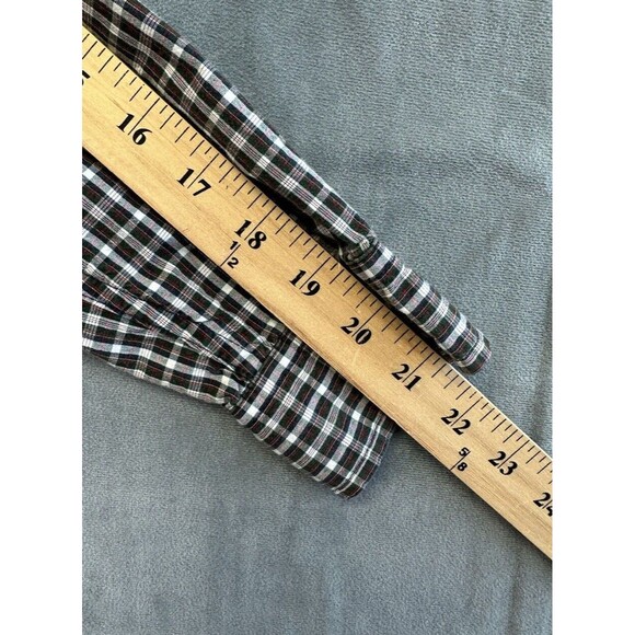 Ralph Lauren Long Sleeve Classic Button Down Shirt Black Red Plaid Boys Large - Picture 8 of 8
